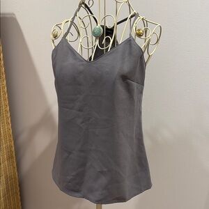 Gray Sleeveless Camisole with Spaghetti Straps
